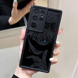 Jujutsu Kaisen Gojo Satoru Eyes Ladder Silicone Phone Case with Lanyard - Samsung S26 Ultra5G (EH01 - JTH)