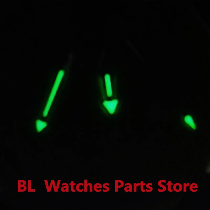 BLNew Watchparts Watch Hands Pointer For GMT NH34 Movement Green Luminous 3 PCS