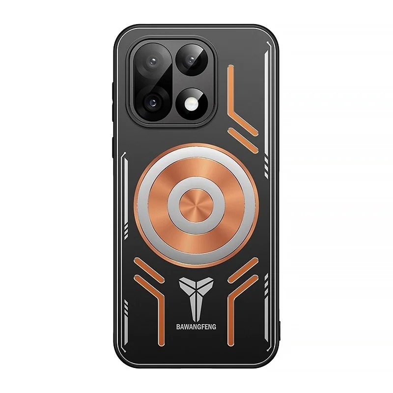 Graphene Cooling Magnetic Wireless Charging Case with Metal Heat Dissipation Aluminum Alloy Back Cover