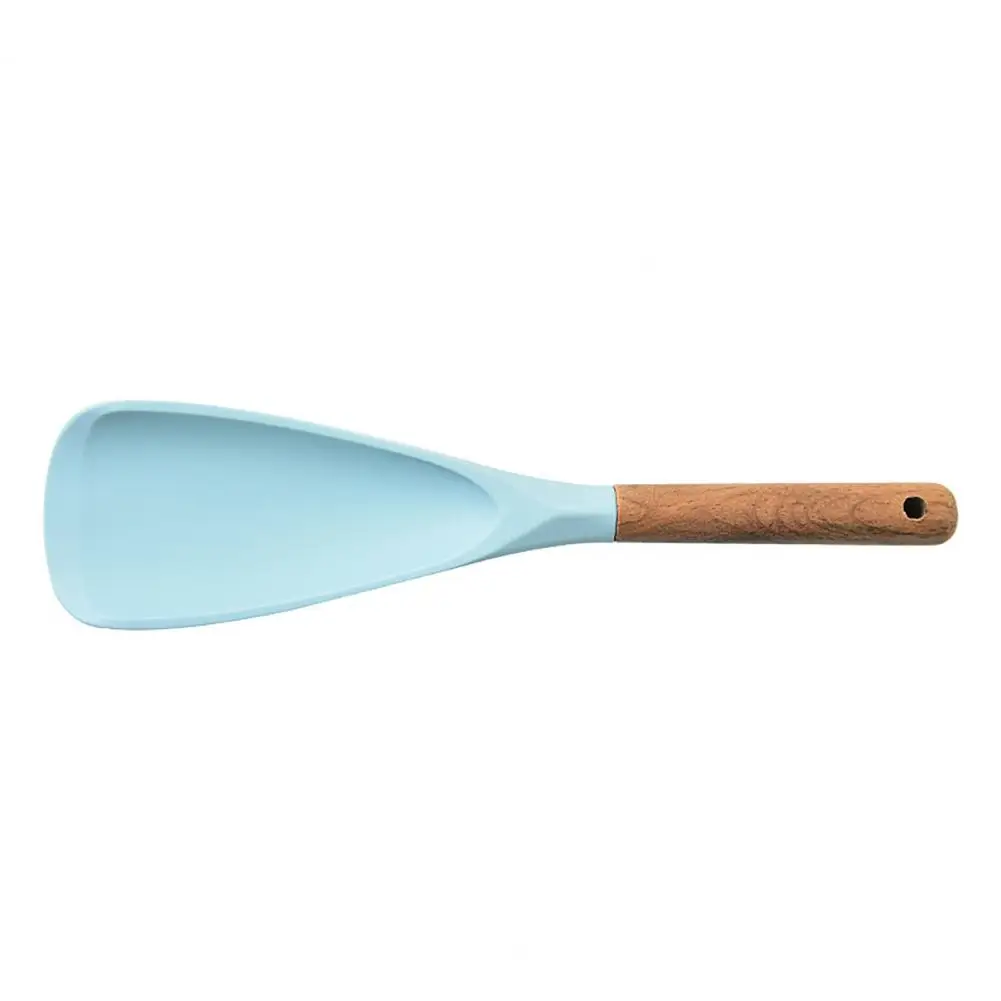 Flexible Cooking Spatula Food-grade Silicone Spatula Durable Wood Handle Silicone Cooking for Nonstick for Mixing