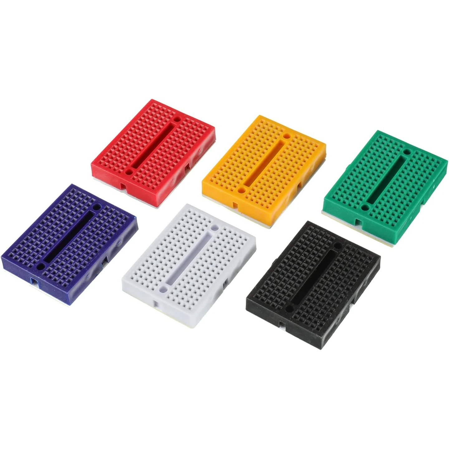 1Pcs 803 + 1 Pcs 400 Tie Points Solderless Breadboard + 65 Pcs Flexible Breadboard Jumper Wires 6PCS 170 Points Mini Solderles
