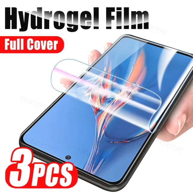 

3PCS Hydrogel Film For Motorola Moto G11 G21 G20 G30 G40 G50 G60 S G31 G41 G51 G71 5G G100 G200 Power 2022 Screen Protector