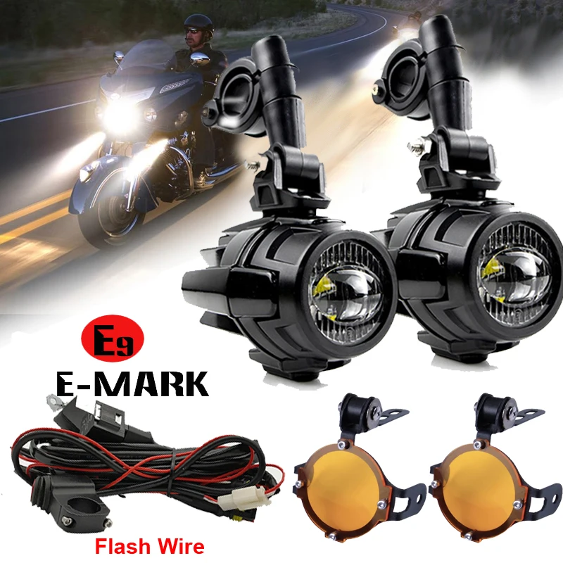 Universal Motorrad LED Zusatz blitz Nebels chein werfer 40w Fahr  scheinwerfer für BMW R1200gs/Adv/F800gs - AliExpress