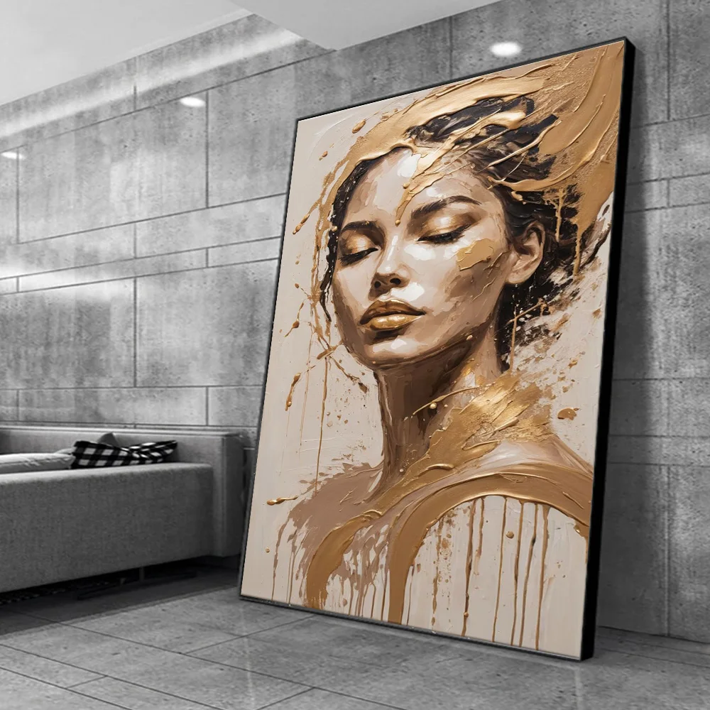 Gold Foil Woman Canvas Art 2