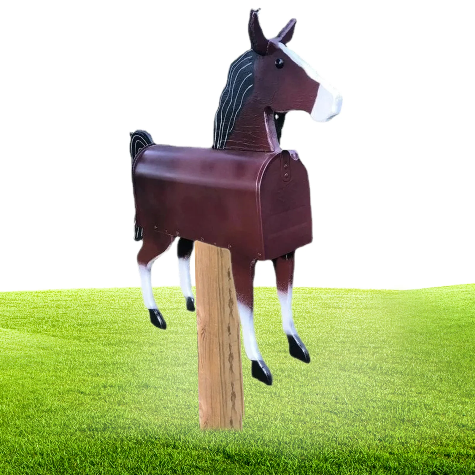 Metal Mailbox Horse Mailboxes Outside Unique House Mailbox Iron Post Mounted Rural Mailboxes