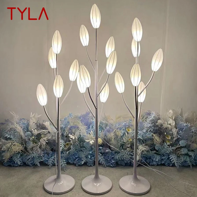

TYLA Modern White lily Wedding Lights Festive AtmosphereLED Light for Party Stage Road Lead Background Decoration
