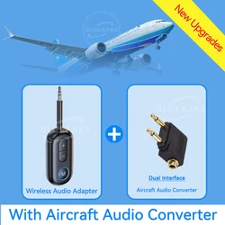 Wireless Bluetooth 5.5 Audio Adapter with Mic for Travel and Entertainment (B With AP Converter)