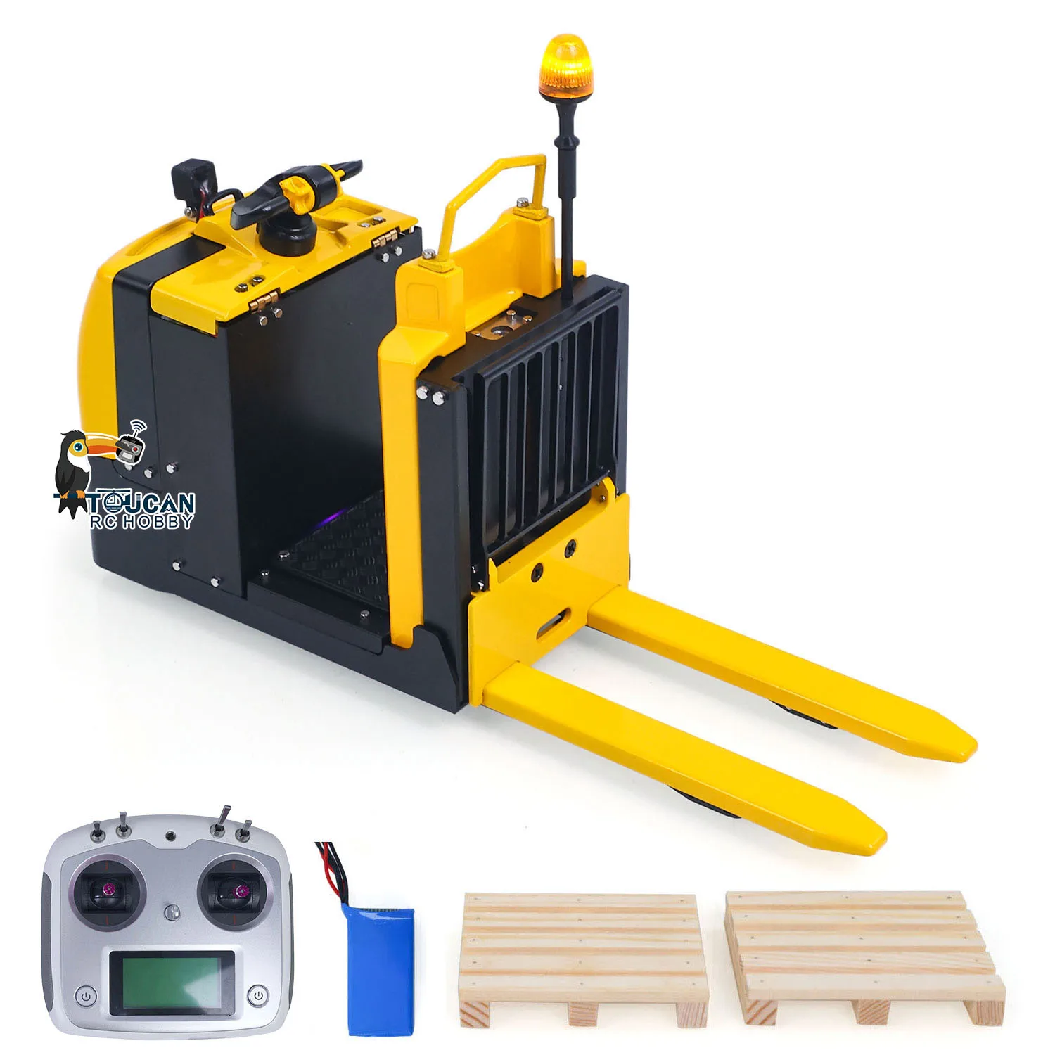 MO55 RTR 1/14 RC 포크리프트 금속 리모컨 저상형 주문처리 트럭 전동 트럭 자동차 모델 조명 사운드 모듈 장난감