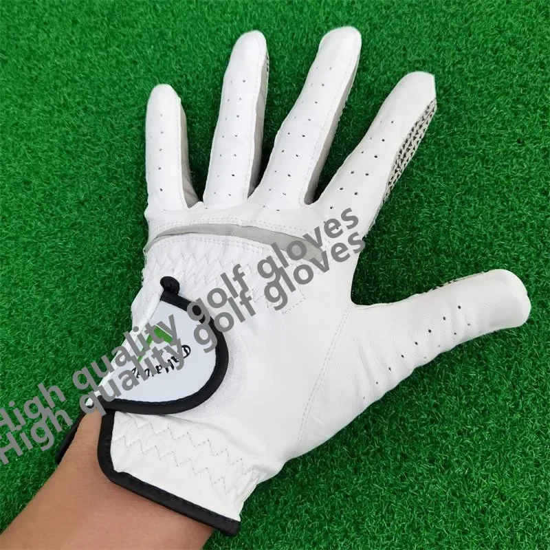 Lambskin anti-skid, comfortable, wear-resistant, breathable golf left hand gloves for men's golf products