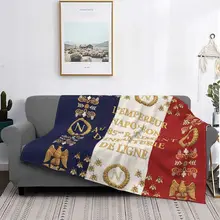 

Napoleon France 85th Regiment REMASTERED Pattern Blanket Warm Soft Flannel Blanket for Bed Sofa Cover