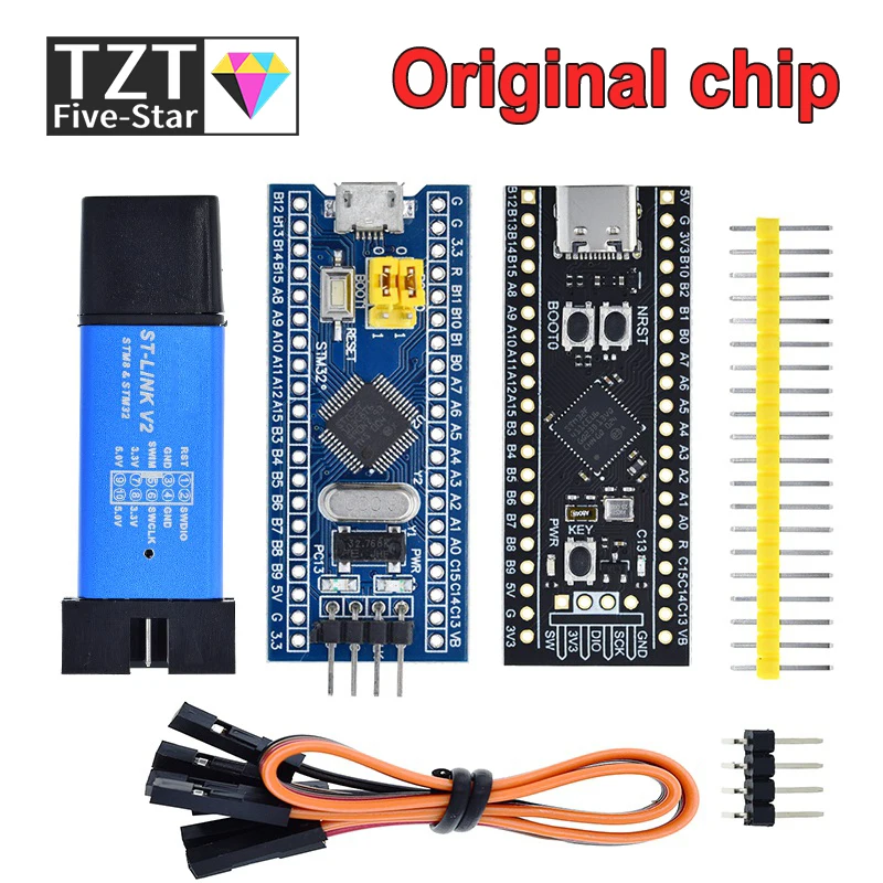 Минимальная плата разработчика системы STM32F103C8T6 CH32F103C8T6 ARM STM32, программатор загрузки STM32F401 STM32F411 + ST-LINK V2