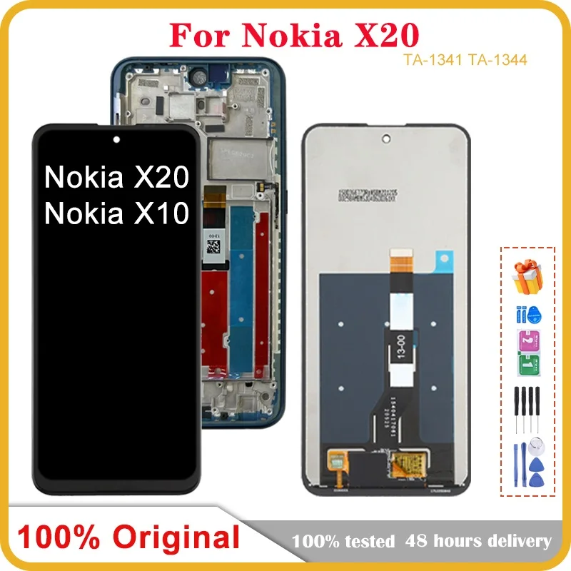 

Original For Nokia X10 X20 TA-1350 TA-1332 TA-1341 TA-1344 LCD Display Touch Screen Digitizer Assembly Replacement