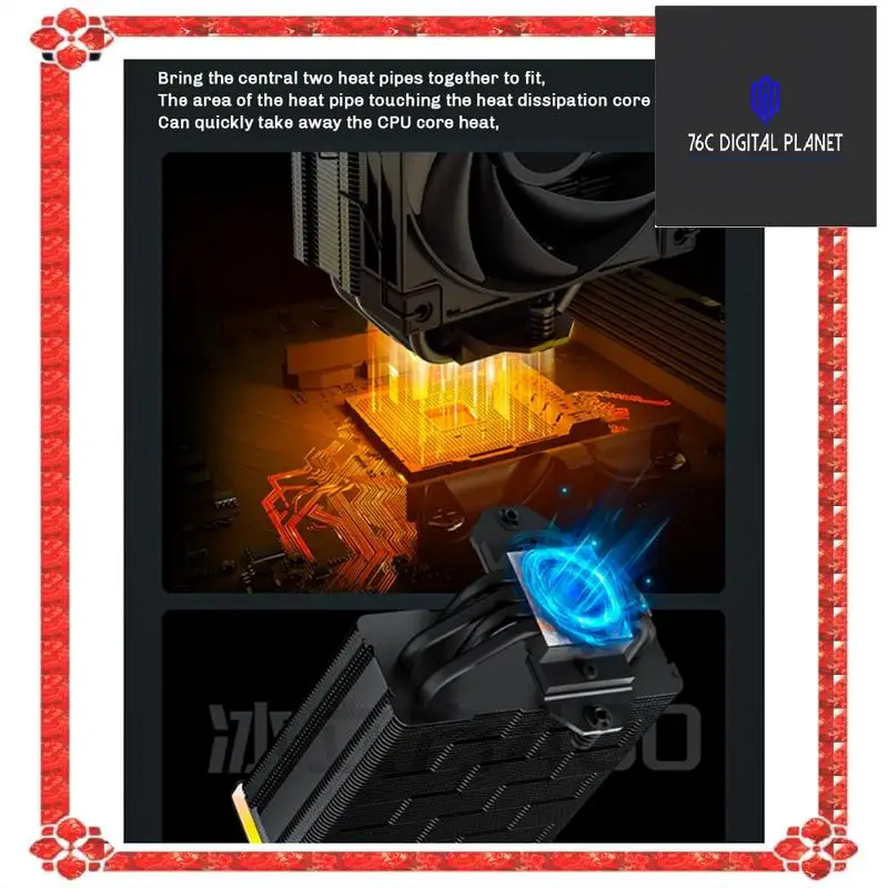 24-Hour Delivery DEEPCOOL AK400 CPU Processor Cooling Fan Radiator Digital Display For LGA1700/1200 115X