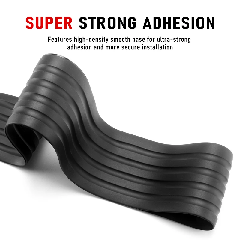 Durable PVC Rubber Bumper Guard - Heavy-Duty Rear Trunk Protector & Decorative Anti-Scratch Strip