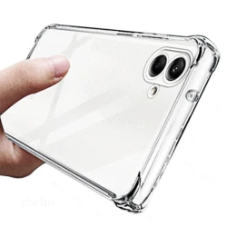 Luxury Clear Soft Silicone Shockproof Transparent Phone Case Back Cover - Galaxy A04 (A04 A04SF)