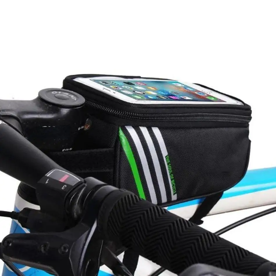 Practical 1 Pcs RTS Durable Outdoor Road Bicycle Waterproof Mobile Phone Bag Touch Screen Front Bag For Mountain Bike & Cycling