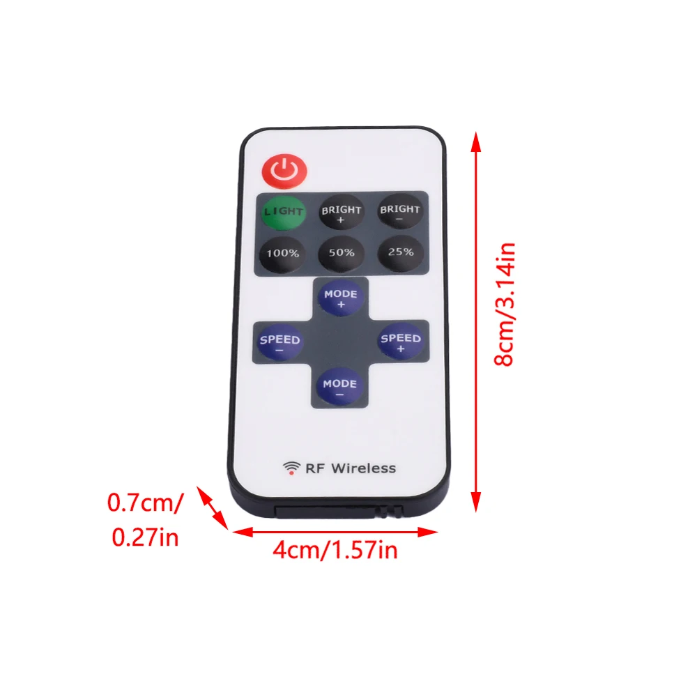 Smart LED Strip Light Mini 9/11Keys Dimmer Controller DC5-24V RF Wireless Remote