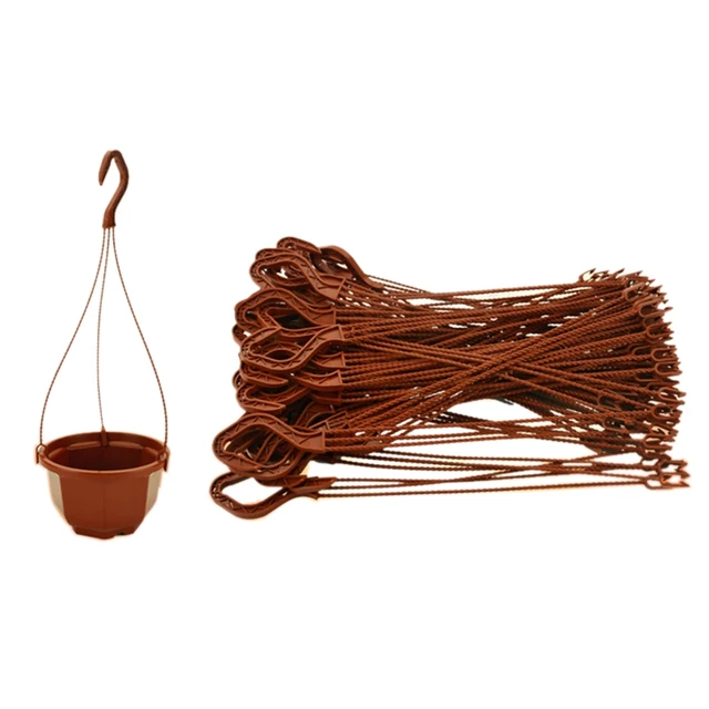 10 Darabos Növényi Fogas Otthoni Kerti Ültető Kosárhorgok Beltéri Makrame Virágcserepek Függő Tartó Kültéri Erkély Dekoráció