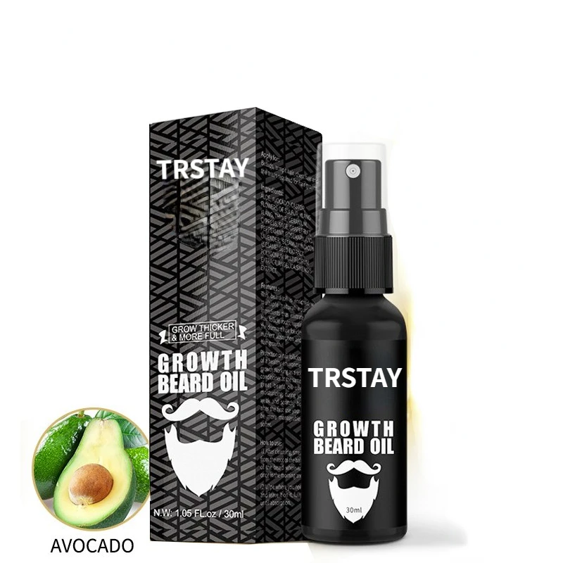 For Men Beard Growth Oil Grow Beard Thicker Full Thicken Hair Oil Hair Spray Laser Growth Ginseng