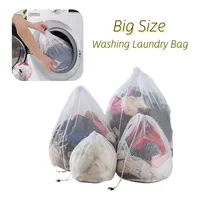 Big Size Large Washing Laundry Bag Mesh Organizer Net Dirty Bra Socks Underwear Shoe Storag Wash Machine Cover Clothes 1