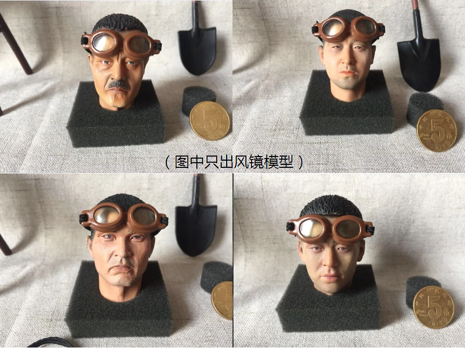 

E3-3-3 1/6th Luftwaffe Pilot Goggles Model for 12" Male Figure Doll