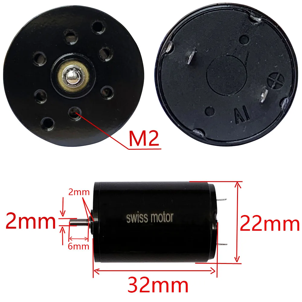 2232 Swiss quality Rotary Tattoo Machine replacement  Motor Coreless DC Tatoo Parts 8W