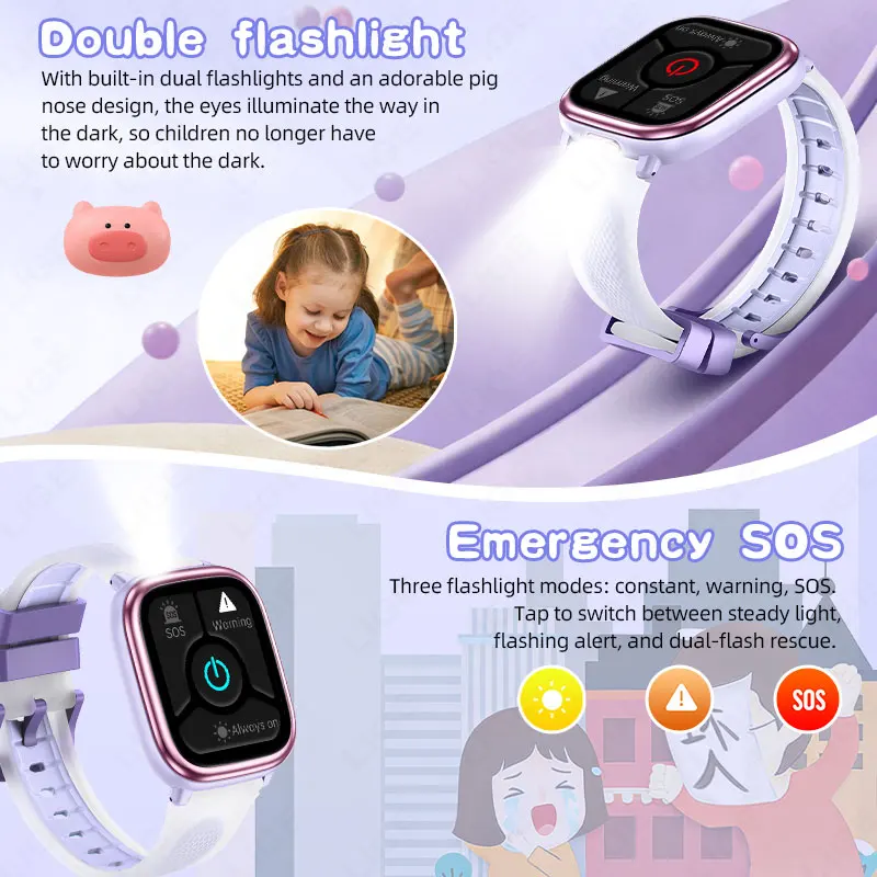 LIGE Children Girls Boys Present Smart Watch Ftiness Tracker Bluetooth Call SmartWatch Men Women Pedometer Waterproof Kids Watch