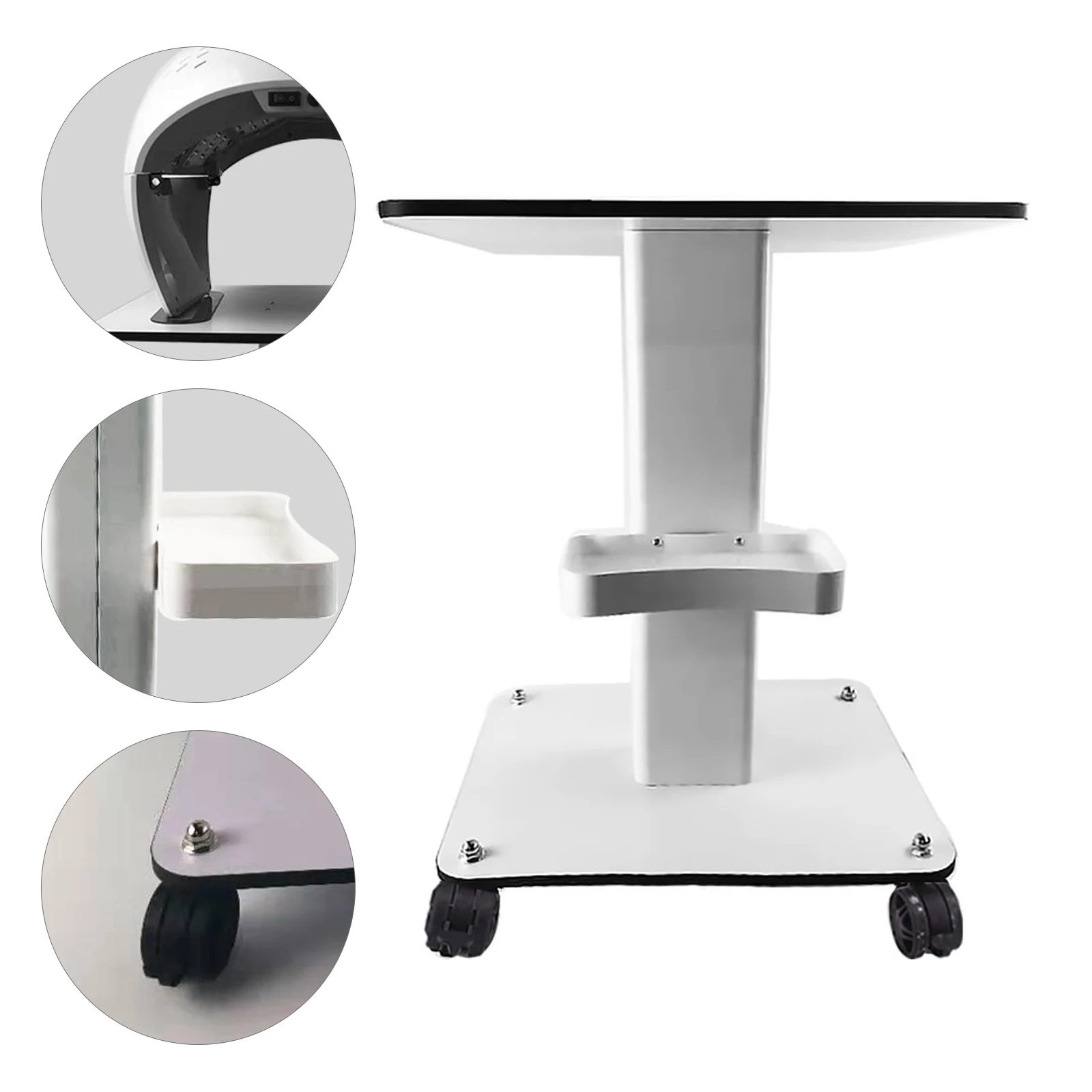 Beauty SPA Equipment Salon Big Table Trolley Cart Storage Stand Rolling Salon Machine Organizer