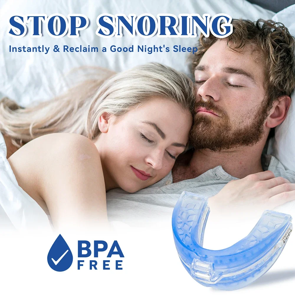 Stop Snoring Bruxism Silicone Mouth Guard Improve Sleeping Teeth Bruxism Sleep Aid Anti-Snore and Apnea Device To Stop Snoring 5