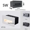3W 5W 10W LED Wall Lamp Aluminum Stair light Recessed LED Step Lamp Pathway Wall Corner Lamps AC220V Dimmalbe Wall Light DC12V 6