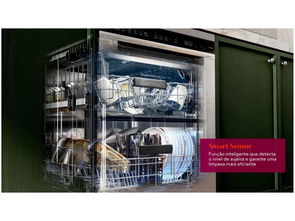 Lava-louças Brastemp de Embutir 15 Serviços BLF61AB Branca - 110V 3