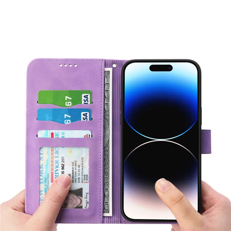 Luxury Magnetic Leather Flip Wallet Phone Cover