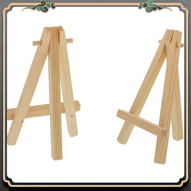 Reliable-120 Mini DIY Wooden Frame Artist Wooden Easel Wedding Table Card Stand Display Stand Party Decoration 15X8cm Easel 3