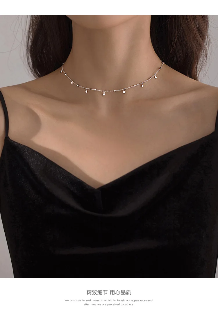 925 Sterling Silver Necklace Tassel Charm Detail