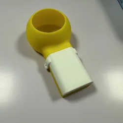 Efficient Dust Collection Rotating Nozzle Dust Box for Drilling, Sanding, & Grinding (Yellow and white)