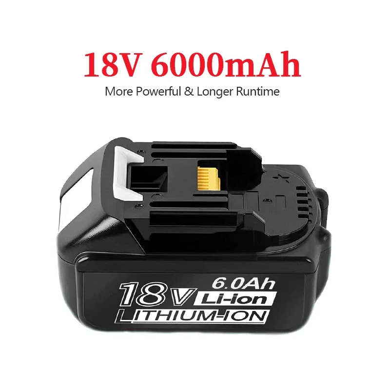 Bl1860 Batterie Ricaricabili 18V 6000Mah Agli Ioni Di Litio Per Batteria Makita 18V 6Ah Bl1840 Bl1850 Bl1830 Bl1860B Lxt400 Parkside