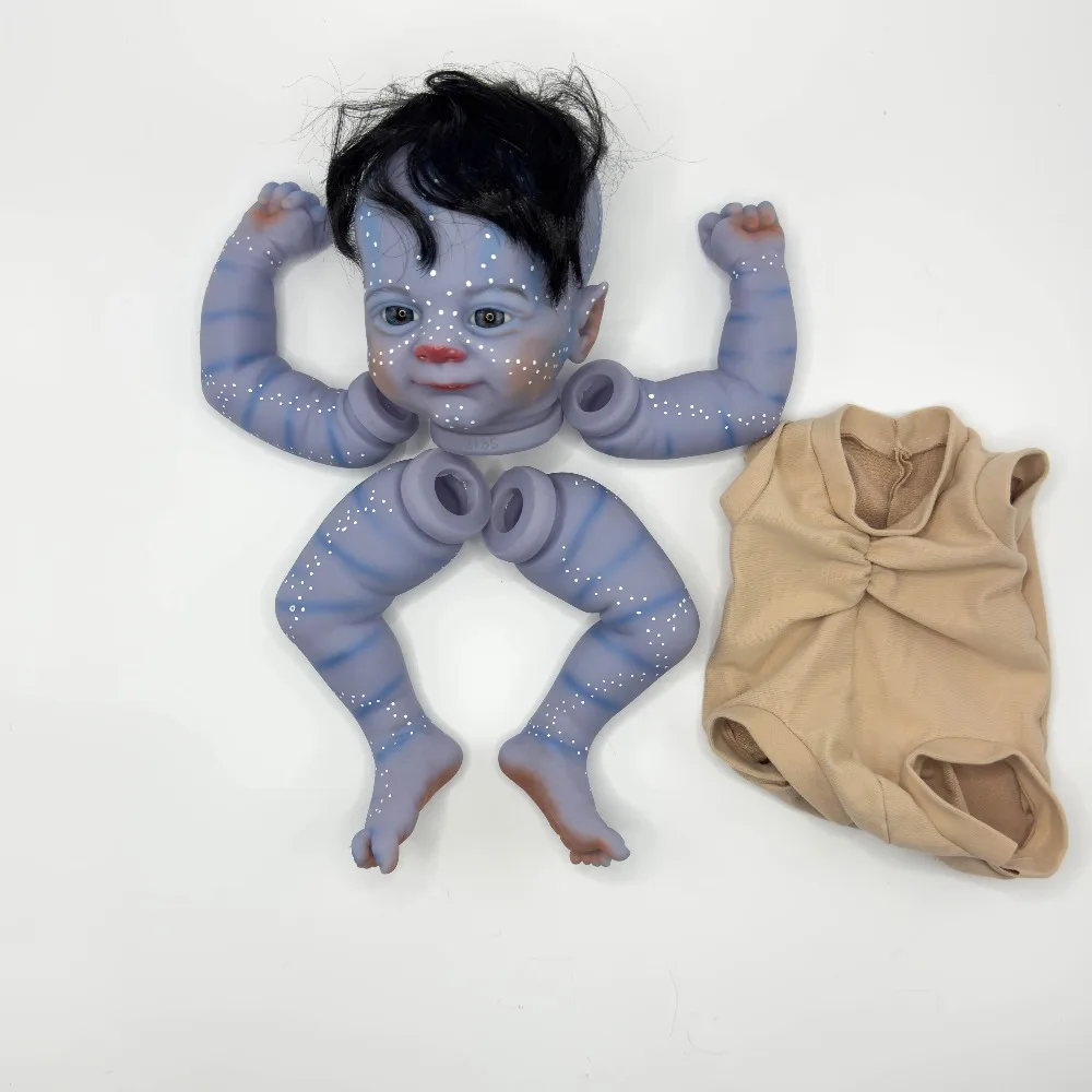 Bebe Reborn 인형 키트, 아바타 요정 삼림지대, 실물 같은 미완성 인형 부품, DIY 장난감, 19 인치