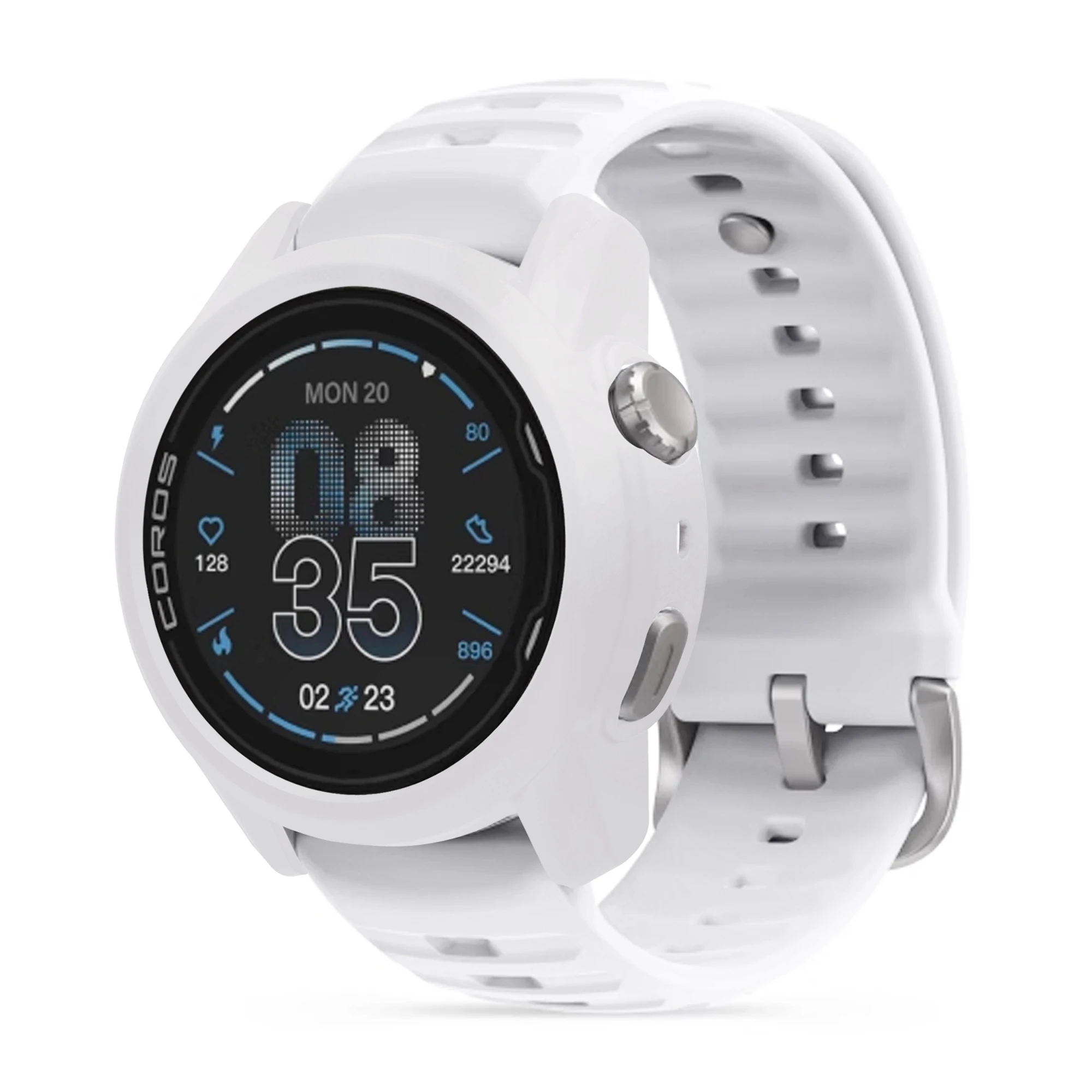 Silicone Strap Watch Band with Protective Cases - Sport Bracelet & Cover