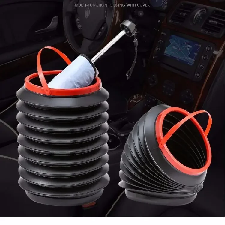 차량용 접이식 쓰레기통 케이스 보관함, 물 타입 쓰레기통, 자동차 인테리어 액세서리