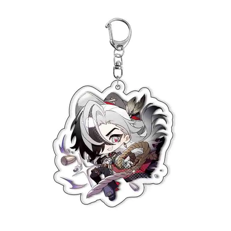 Game Honkai Star Rail Keychain JIAO QIU Yunli Boothill Jade