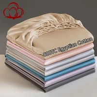 Drap-housse 100% coton égyptien, 800 fils, avec élastiques, ajustable, antidérapant, 140/160/200cm 1