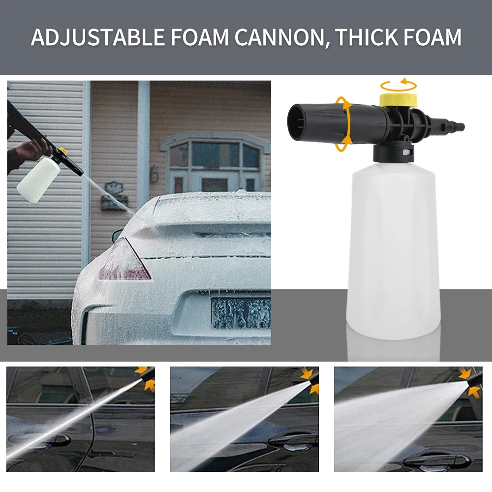 ROUE High Pressure Foam Gun Snow Foam Cannon Lance Car Wash Accessories For  Bosch Mac Allister Michelin Black Decker AR Blue
