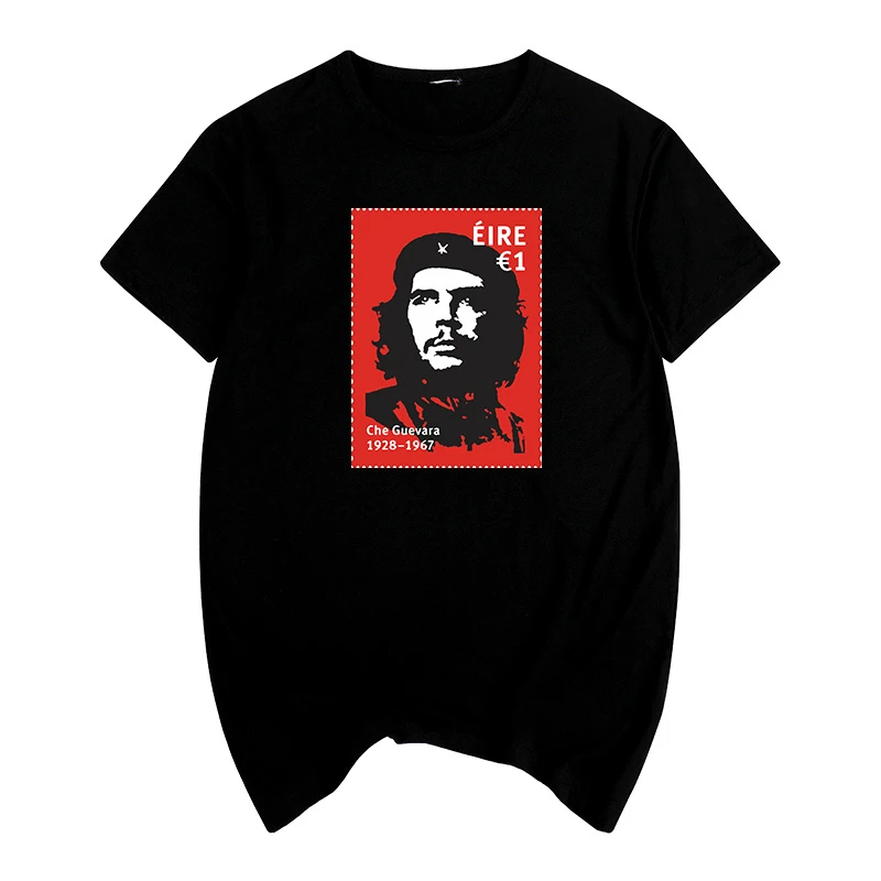 

che Guevara stamp retro Summer print T-shirt Cotton Men T shirt New women TEE