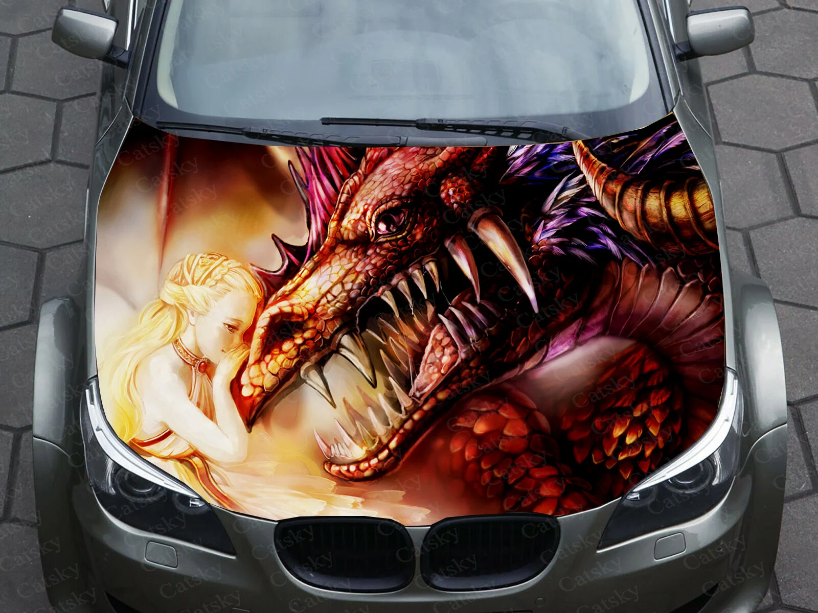 Drachen Tier Flamme Auto Aufkleber universelle große Auto Aufkleber gemalt  modifizierte Rennwagen Aufkleber Seite Grafik Schmerz Auto Aufkleber -  AliExpress