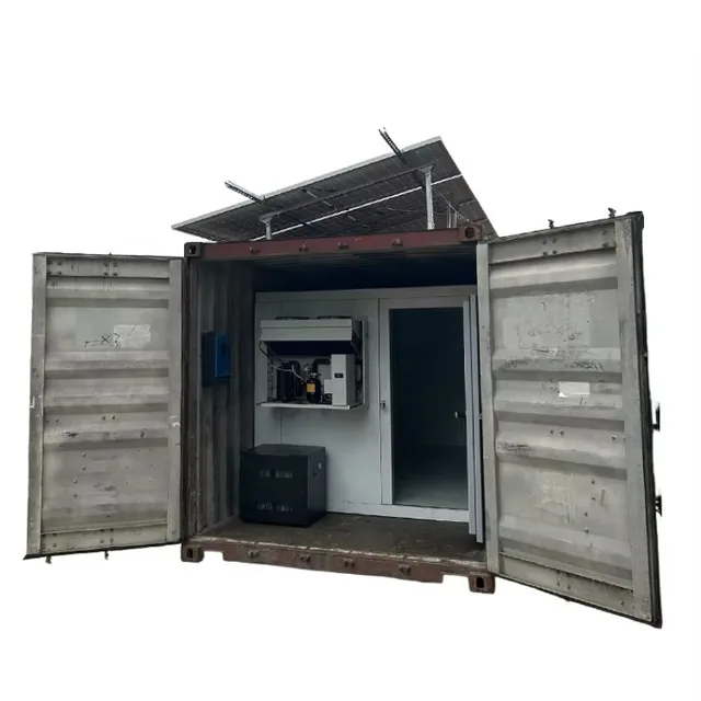 ห้องเย็นพลังงานแสงอาทิตย์แบบออฟกริด ขนาด 4*2.5*2 เมตร อุณหภูมิ -25 องศา ℃   ตู้แช่แข็งพร้อมแผงโซลาร์เซลล์สำหรับเก็บรักษาเนื้อสัตว์และปลา 1