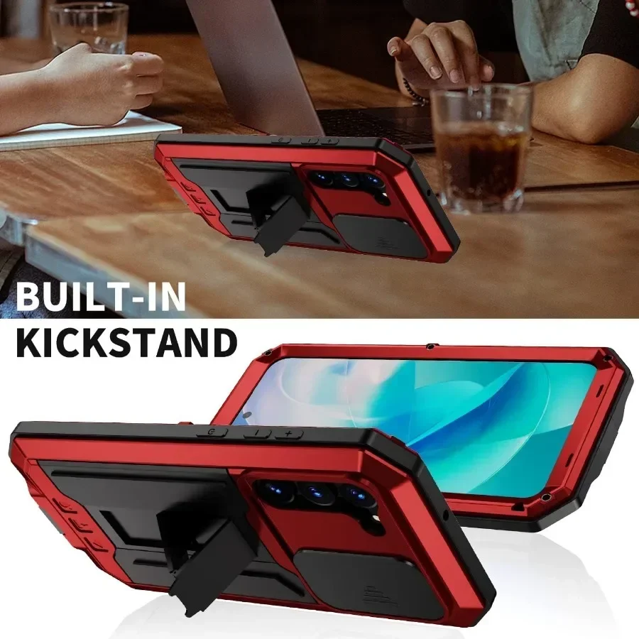 Heavy-Duty Aluminum Armor Metal Case with Shockproof Lens Cover