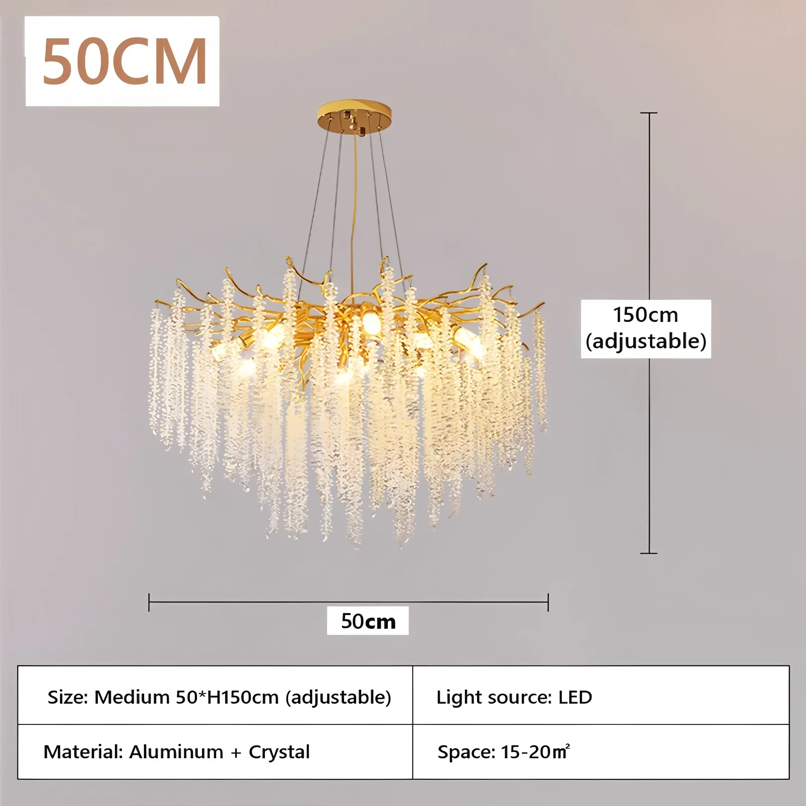 Modern New Crystal Chandelier Image 9