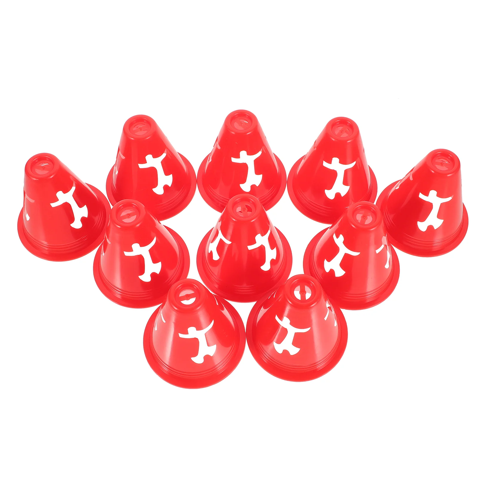 

10 Pcs Kids Football Sign Barrel Obstacle Soccer Mini Cones Soccer 8 Cm Numbered Markers Training for Practice Fitness