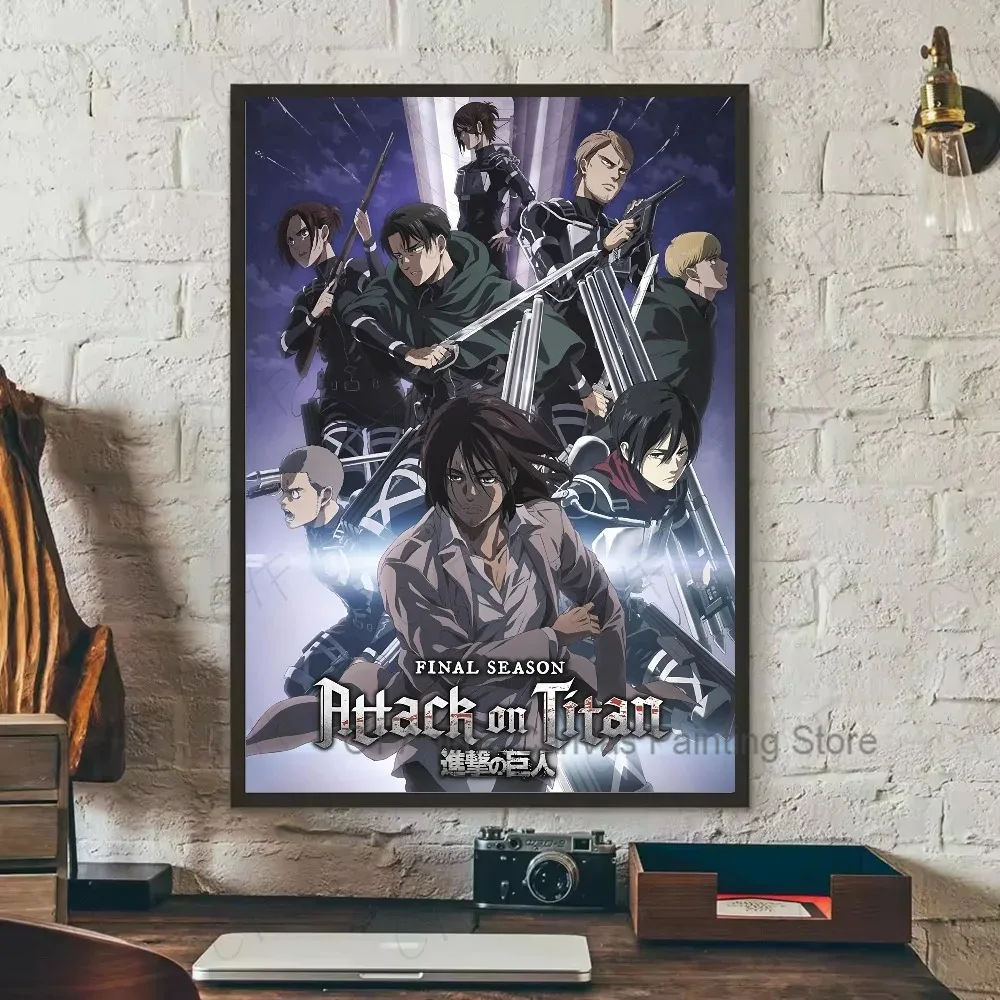 Attack on Titan Canvas Art Poster - Coffee House Bar Room Wall Decor