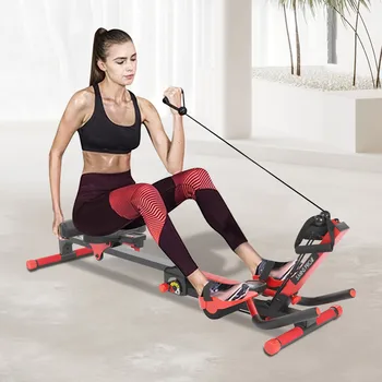 3-in-1 Foldable Rowing Machines for Home Max 264.55 LBS Abdominal Fitness Machine W/LED Vertical Storage Height Adjustable 1
